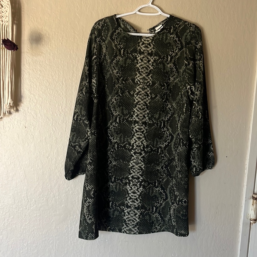 Women’s snake print dress